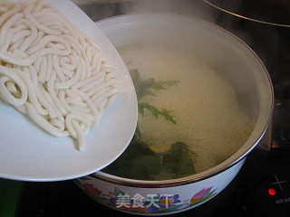 Dandelion Udon Noodle Soup recipe