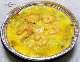 Mashed Potatoes, Shrimp, Vegetables and Cheese recipe