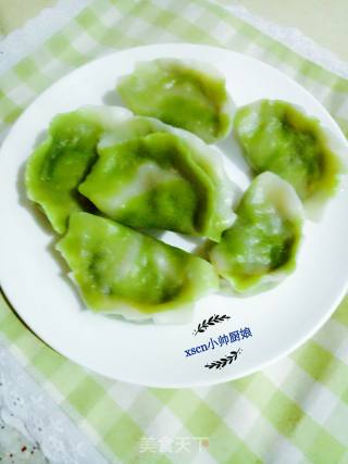 Jade and White Jade Two-color Dumplings~two-color Lamb and Celery Dumplings recipe