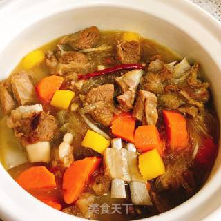 Roasted Lamb Chops with Carrots recipe