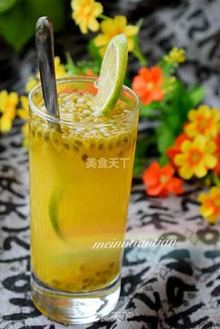 Passion Fruit Lime Honey Drink recipe