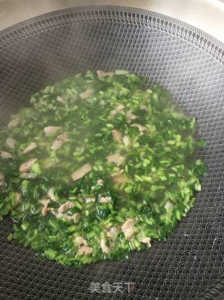 Diced Pork with Moss Over The Water recipe