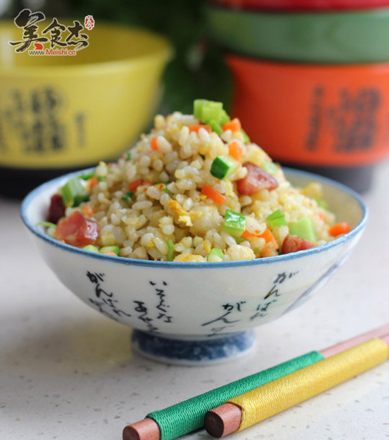 Golden Wrapped Silver Egg Fried Rice recipe