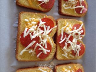 15 Minutes Quick Pizza Toast Slices recipe