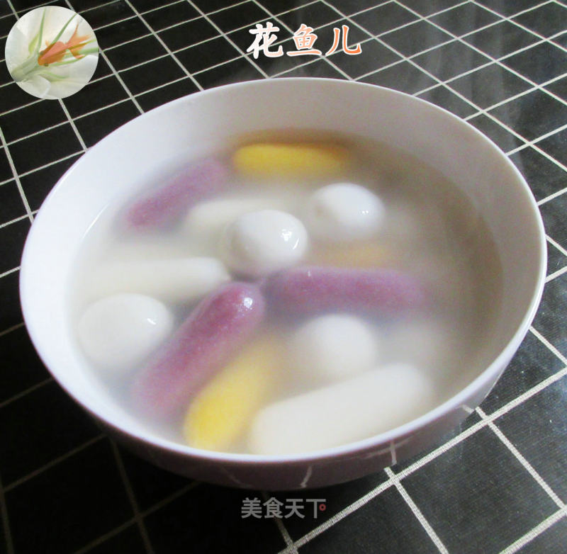 Glutinous Rice Cake with Three Color Cheese recipe