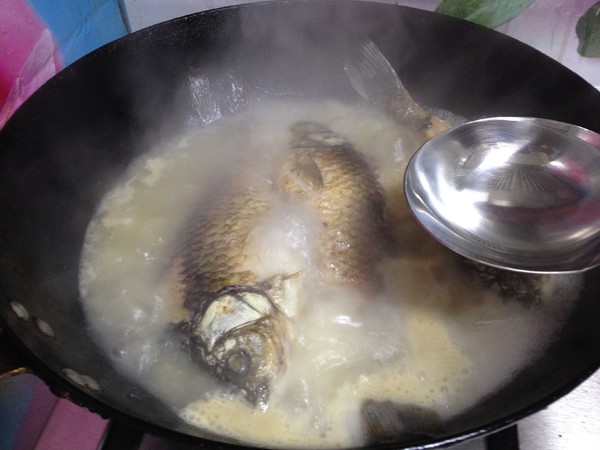 Milky White Crucian Fish Soup recipe