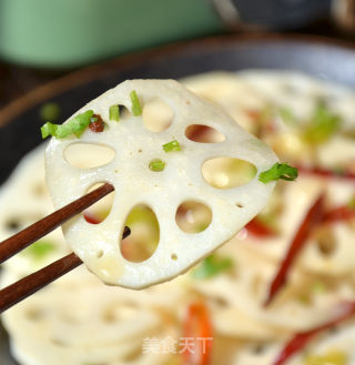 Hot and Sour Lotus Root Slices recipe