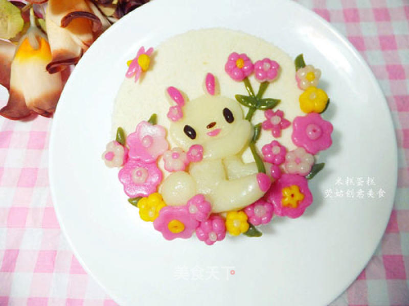 Everyone Loves Super Cute and Beautiful ---- Rabbit Rice Cake Cake recipe