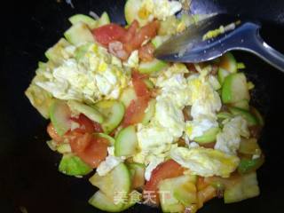 #蛋美食#zucchini Scrambled Eggs recipe