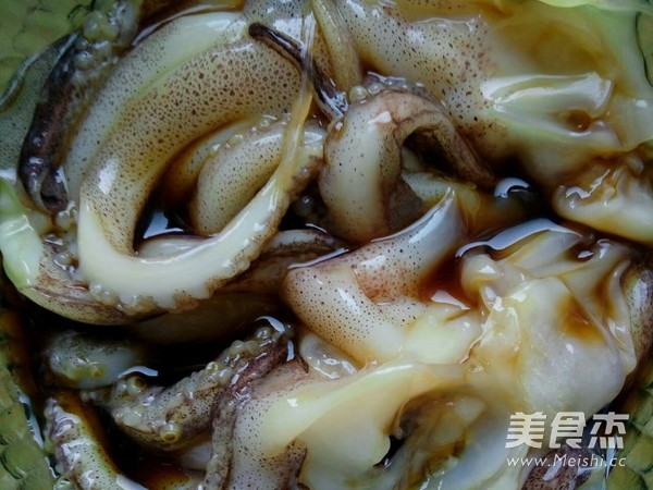 Fried Squid Head with Celery recipe