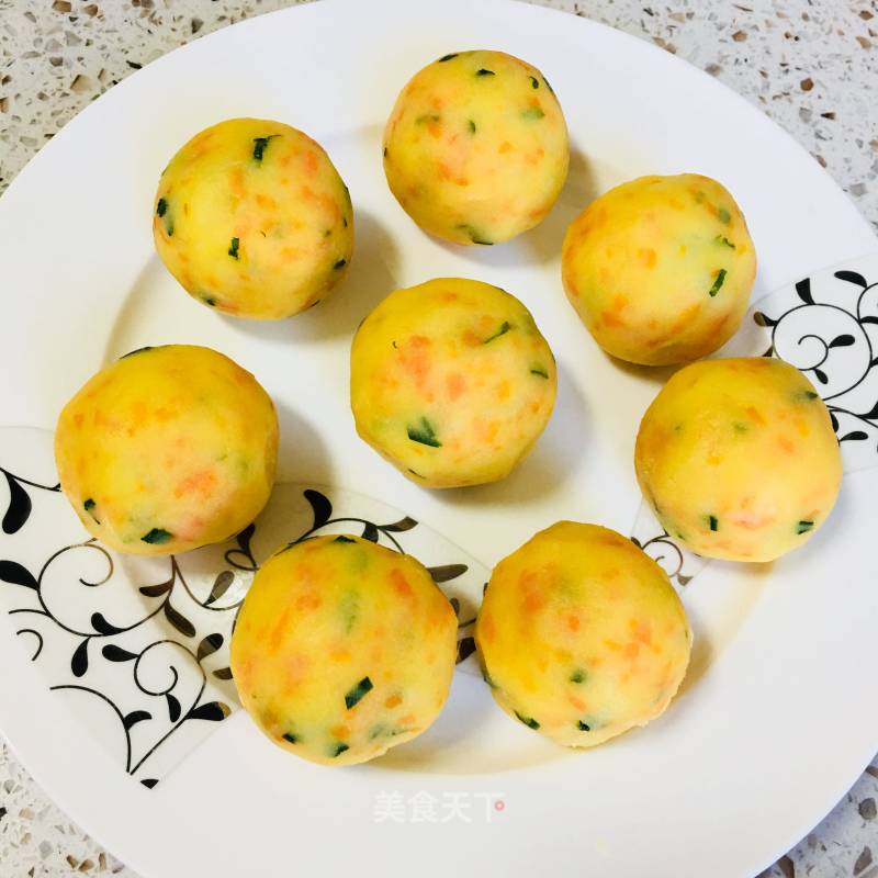 Carrot Chives Potato Balls recipe