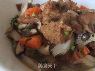 Stewed Pork Belly with Hericium recipe