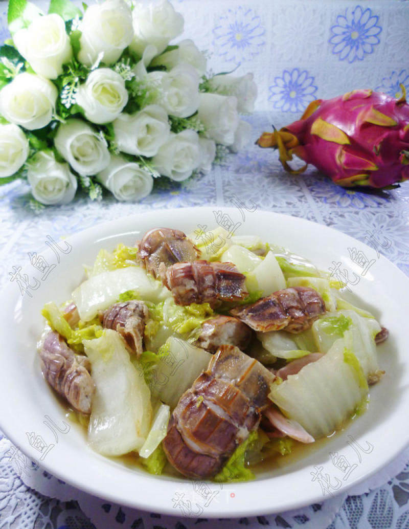 Stir-fried Baby Vegetables with Mantis Shrimp recipe