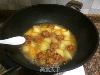 Grilled Winter Melon with Mushroom Meatballs recipe