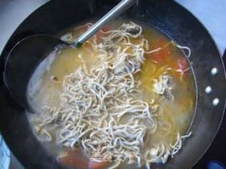 Chicken Soup Squid Noodles recipe