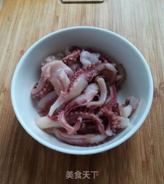 Stir-fried Octopus with Garlic Moss recipe