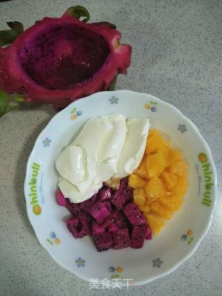 Dragon Fruit Curd Salad recipe