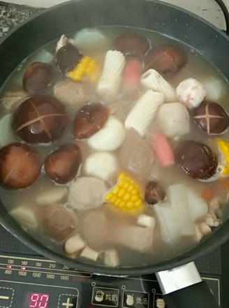Yam Dragon Bone Soup Hot Pot recipe