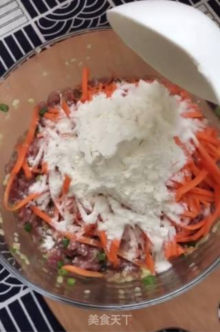 Steamed Carrot Meatballs recipe