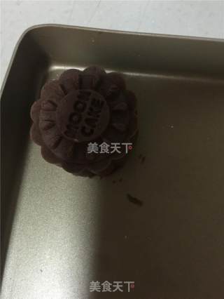 #柏翠大赛# Chocolate Coconut Cranberry Mooncake recipe
