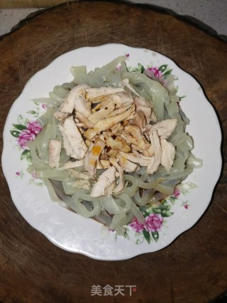 Chicken Shreds Mixed with Noodles recipe