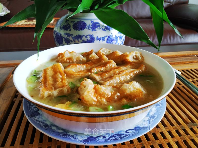 Youtiao Loofah Soup recipe