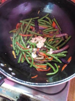 Little Oil Quick Homemade Side Dishes ~ Long Bean Roasted Eggplant recipe