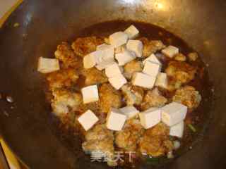 Grilled Tofu with Chicken and Fish Meatballs recipe