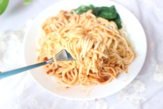 Egg Noodles with Spaghetti Bolognese recipe