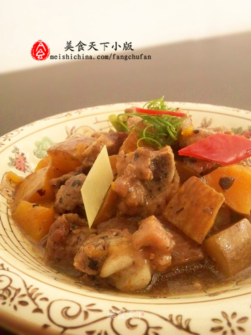 [steamed Nutrition] Steamed Pork Ribs with Tempeh and Pumpkin recipe