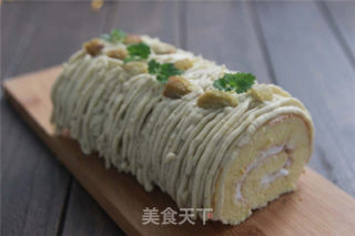 [tomato Recipe] Montblanc Chestnut Cake Roll-simple and Extremely Delicious recipe