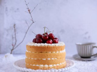 Cherries Naked Cake recipe