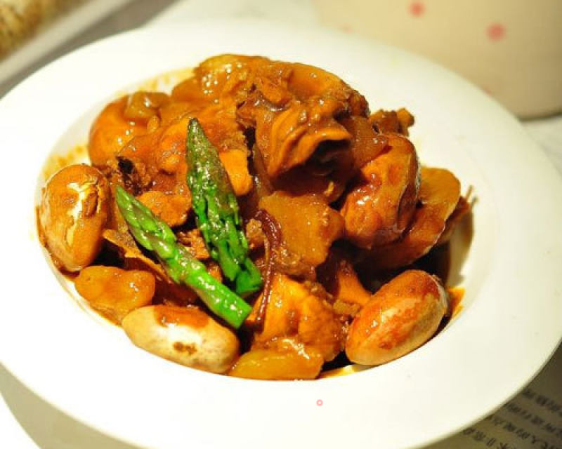 Stewed Chicken Skeleton with Jackfruit Seeds recipe