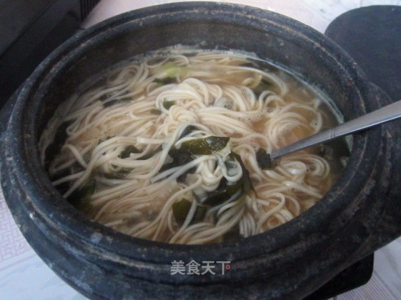 Noodle Soup in Stone Pot recipe