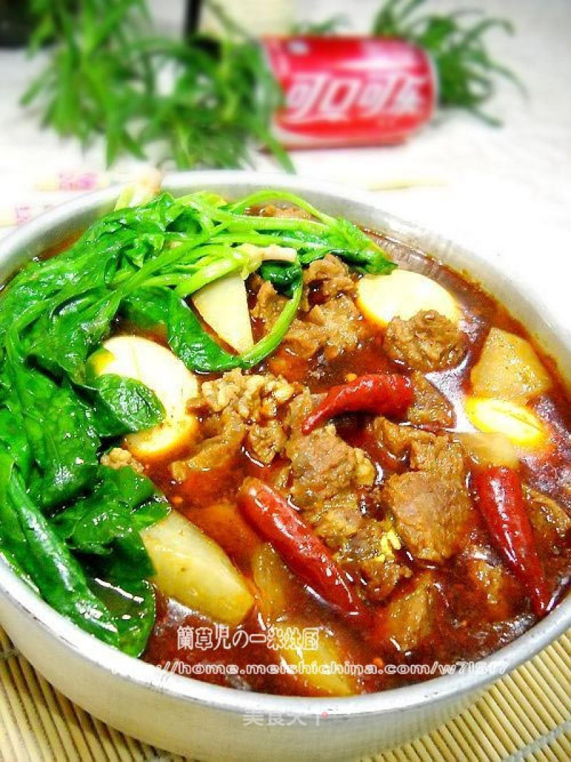 Spicy Red Oil Beef Hot Pot