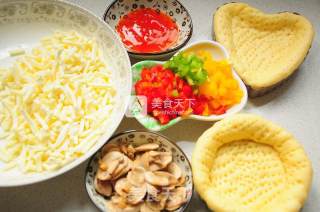 #aca烤明星大赛#pizza with Mushrooms and Colored Peppers recipe