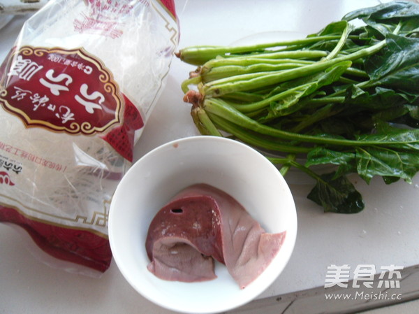 Vermicelli, Spinach and Pig Liver Soup recipe