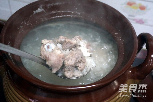 Salty Pork Ribs Congee recipe