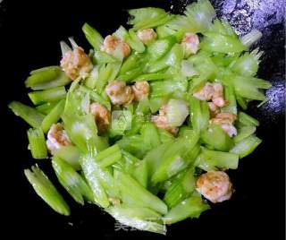 Celery and Lily Shrimp recipe