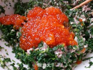 Salmon Roe Wild Vegetable Ravioli Stew recipe