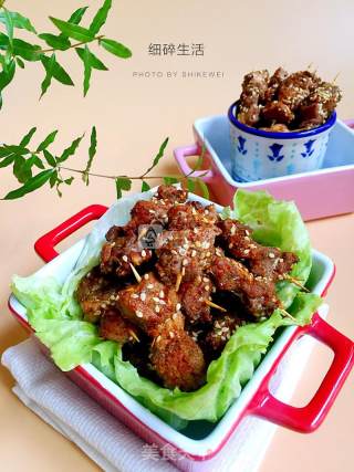 #aca烤明星大赛#roasted Toothpick Meat recipe