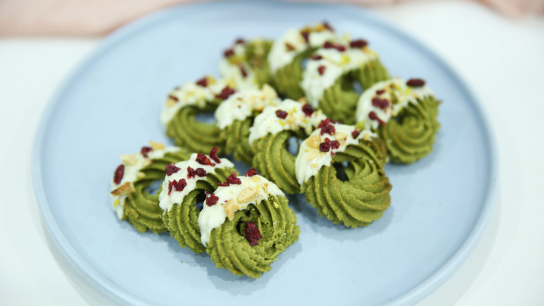 Tea-scented Afternoon Tea Snacks-matcha Wreath Cookies recipe