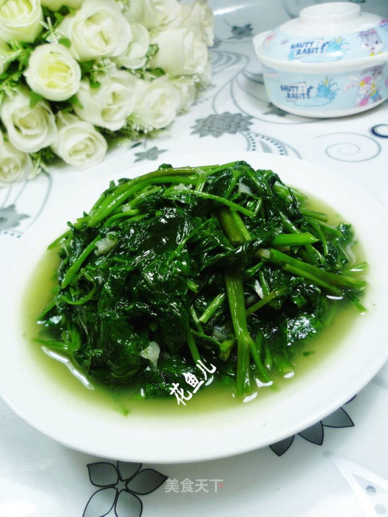 Minced Garlic Spinach recipe