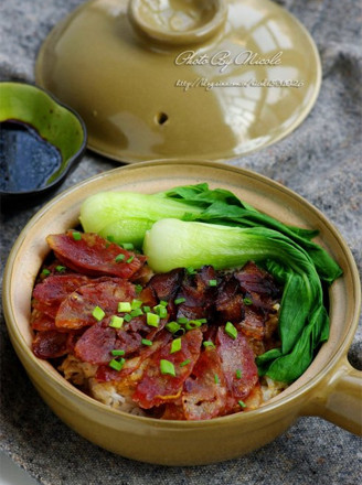Lazy Version of Cured Meat Claypot Rice