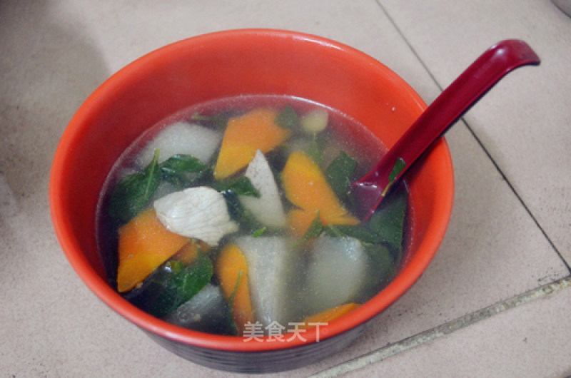 【flying Fish Private Kitchen Soup for Health】——lean Pork Liver Soup with Wolfberry and Sydney recipe