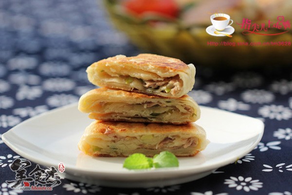 Minced Meat Scallion Pancakes recipe