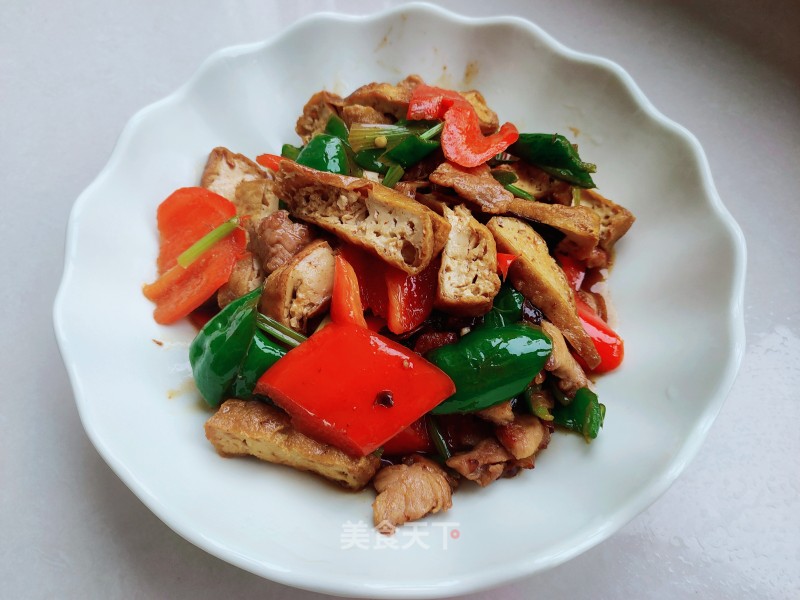 Fried Tofu and Stir-fried Chili recipe