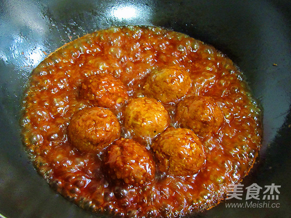 Braised Quail Egg Lion Head recipe