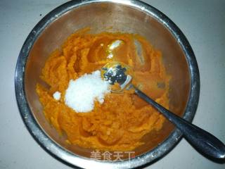 Pumpkin Glutinous Rice Cheese Heart Ball recipe
