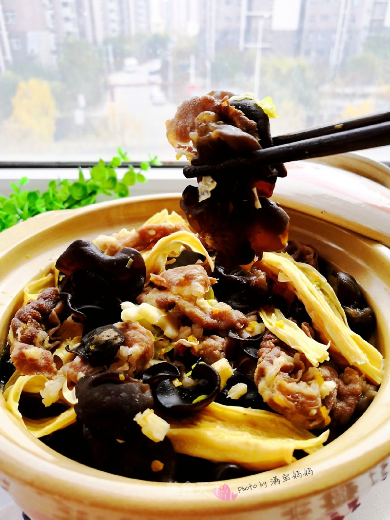 Hot and Sour Yuba and Fungus Beef Pot